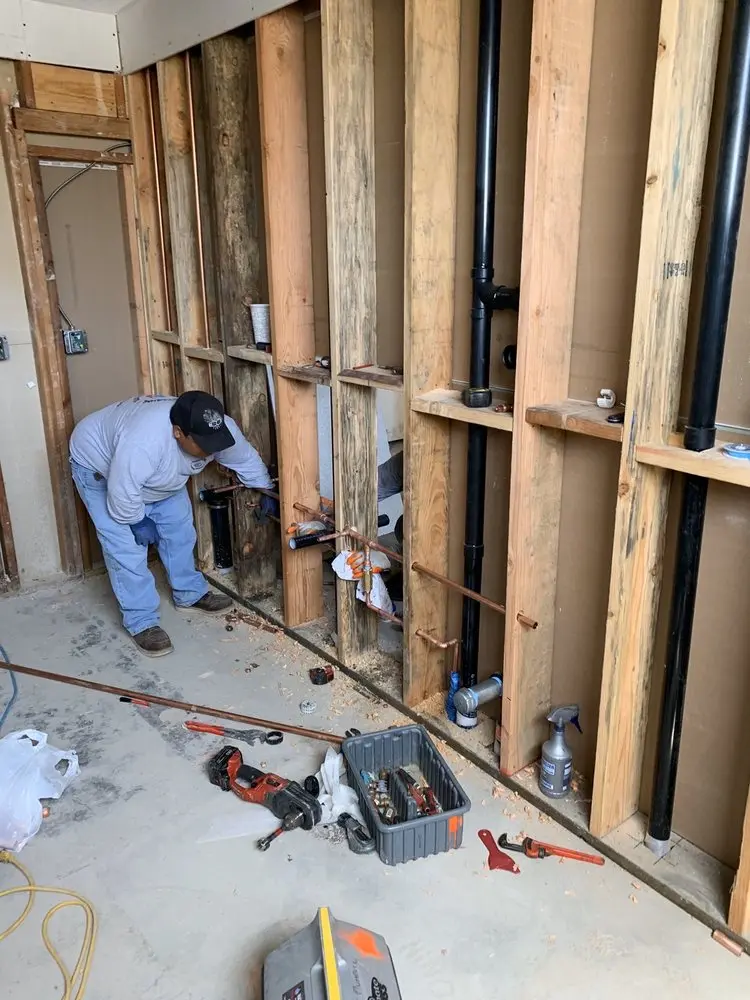 Commercial rough-in plumbing for Gas Line Repair in Waterbury
